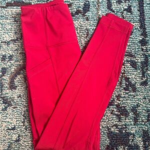 90 degree Red Leggings